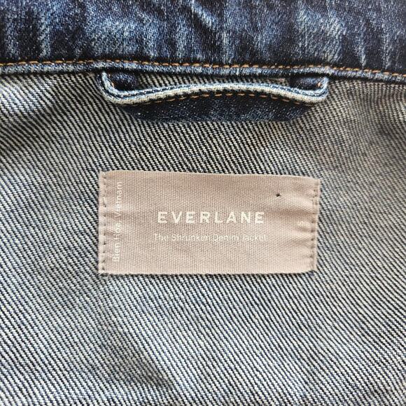 Everlane The Shruken Denim Jean Jacket Size Small - Picture 3 of 7
